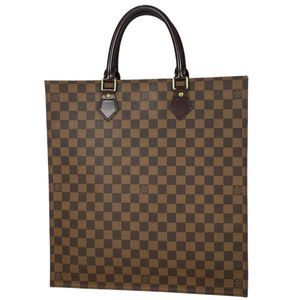 Louis Vuitton Sac Plat Damier Ebene Brown Handbag